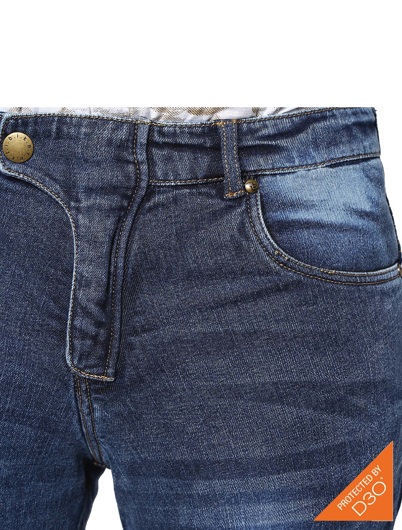 Bikeratti Steam Denim Jeans with Kevlar and D3O Armour